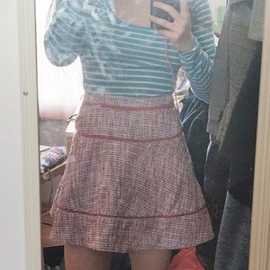 NWT BN size 0 boucle flared dress skirt